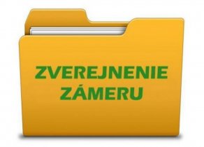 zverejnenie zameru